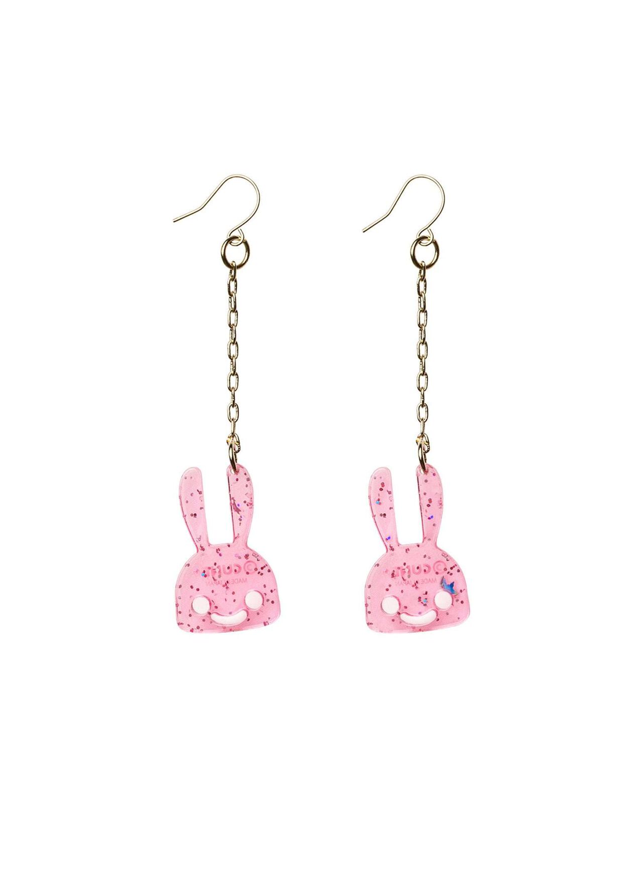 Clear Bunny Earrings 2P,BLUE, large image number 1