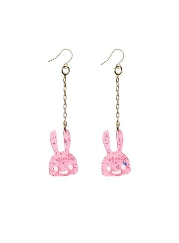 Clear Bunny Earrings 2P,BLUE, small image number 1