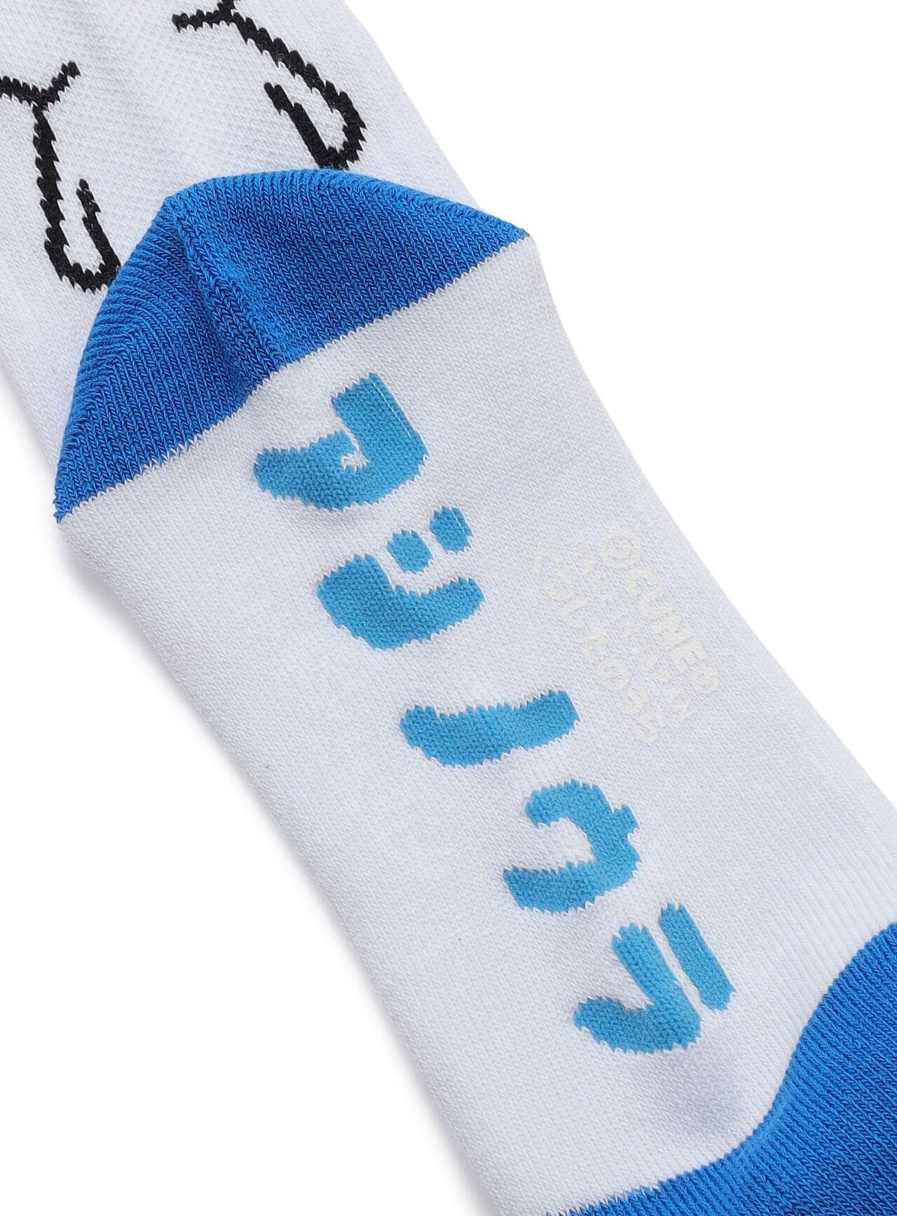 Line Bunny Socks,BLUE, large image number 4