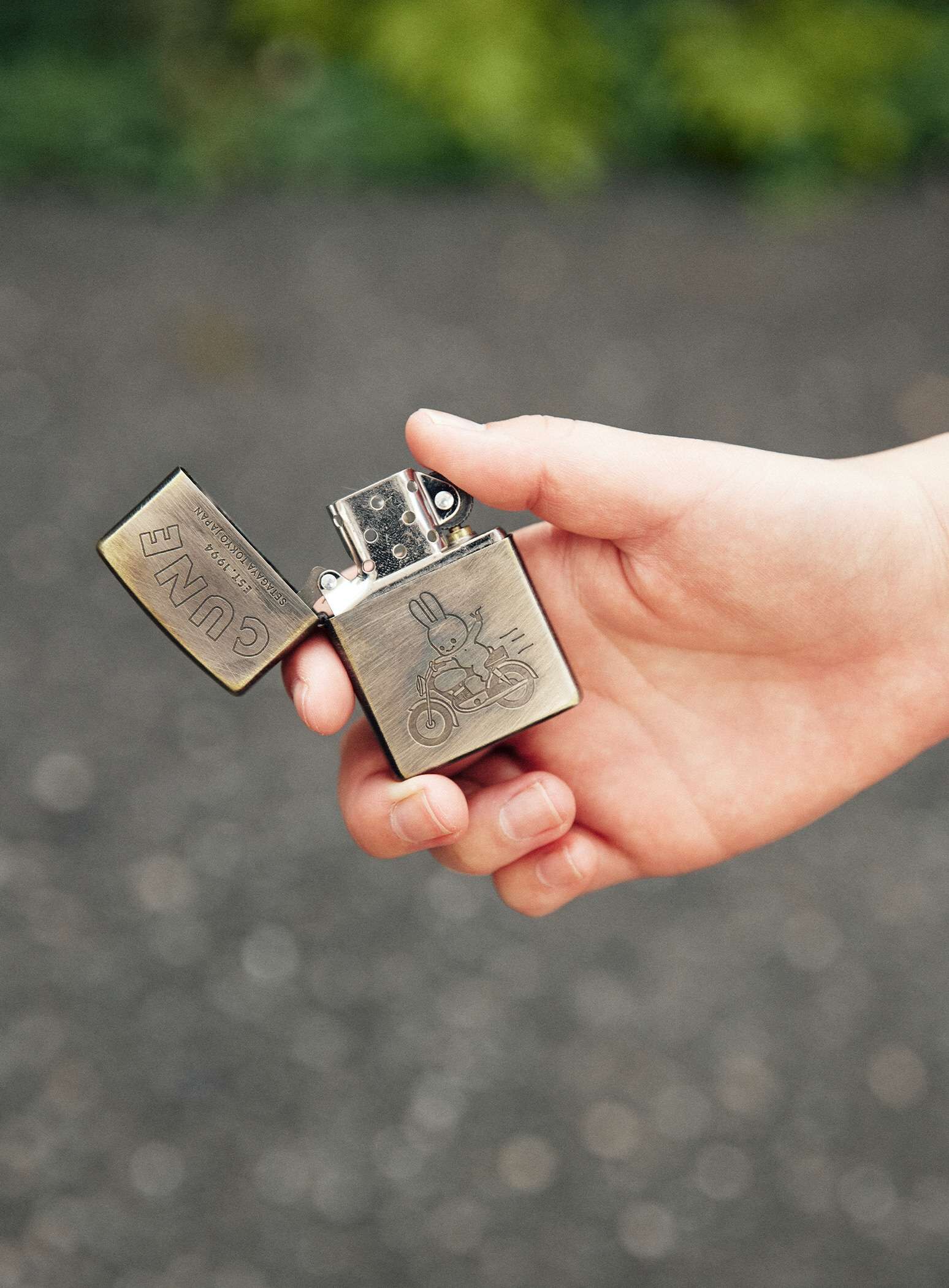 Zippo Lighter - Biker Bunny