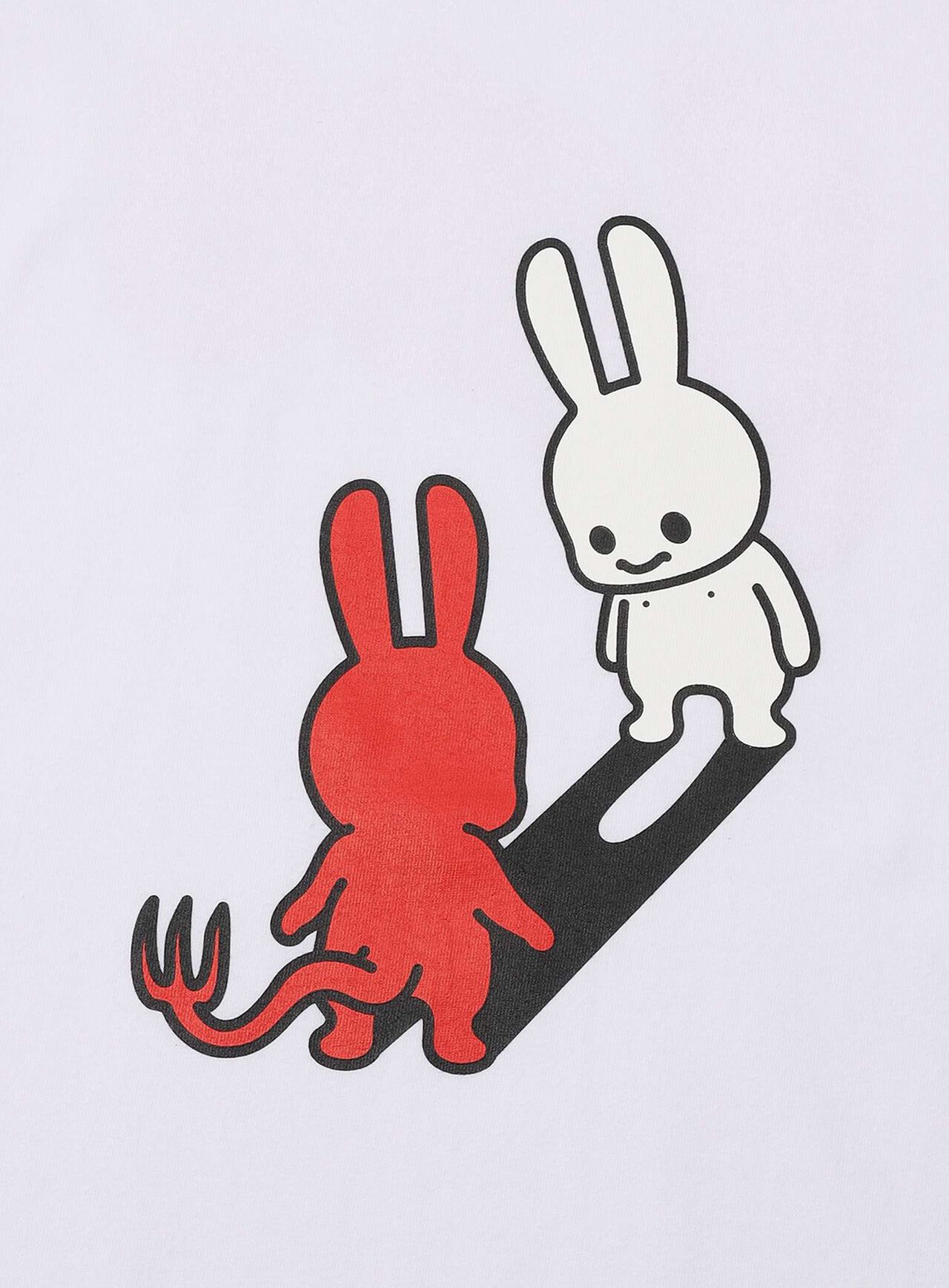 S/S Tee Devil,WHITE, large image number 4