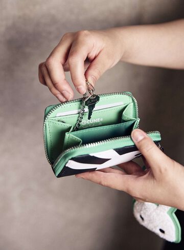 Fluffy Bunny Strap + Card Coin Case,ONE, small image number 10