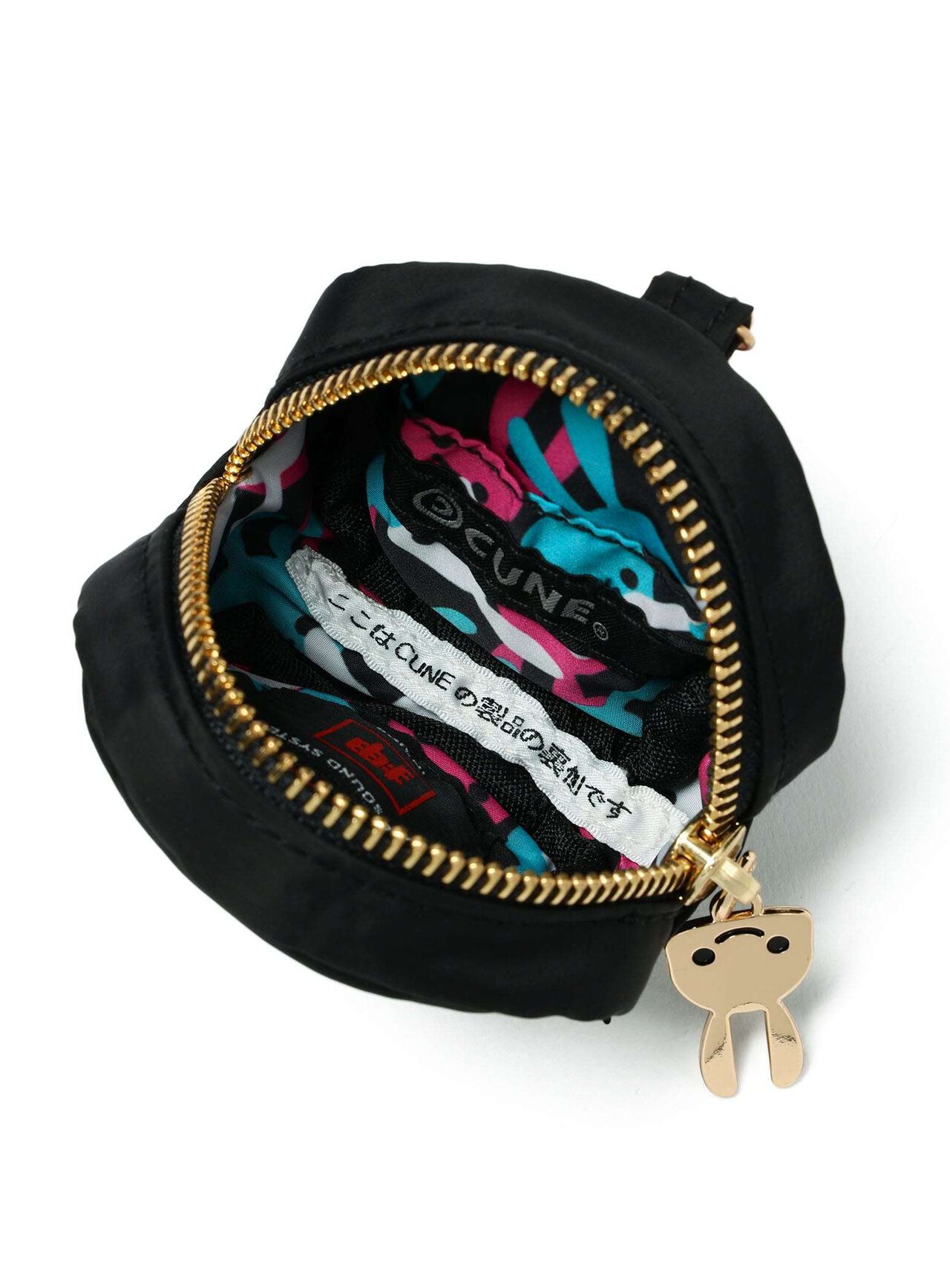 Cute-Inspired Shoulder Mini Pouch Set (2 Pieces),BLACK, large image number 5