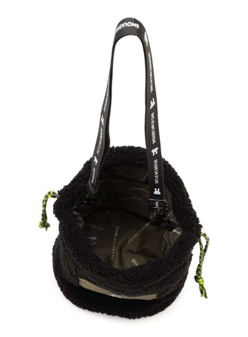 Fuzzy Drawstring Shoulder Bag,ONE, small image number 3