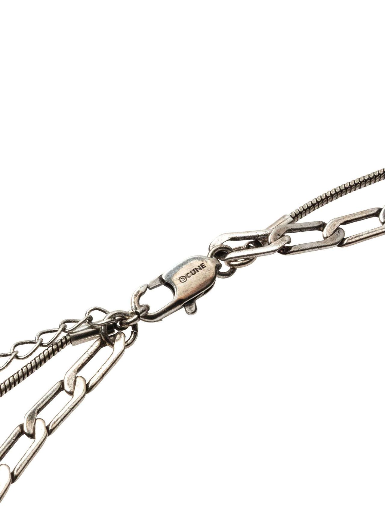 3D Upside-Down Bunny Double Necklace,SILVER, large image number 5