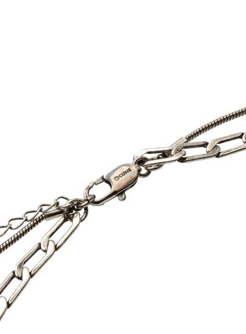 3D Upside-Down Bunny Double Necklace,SILVER, small image number 5