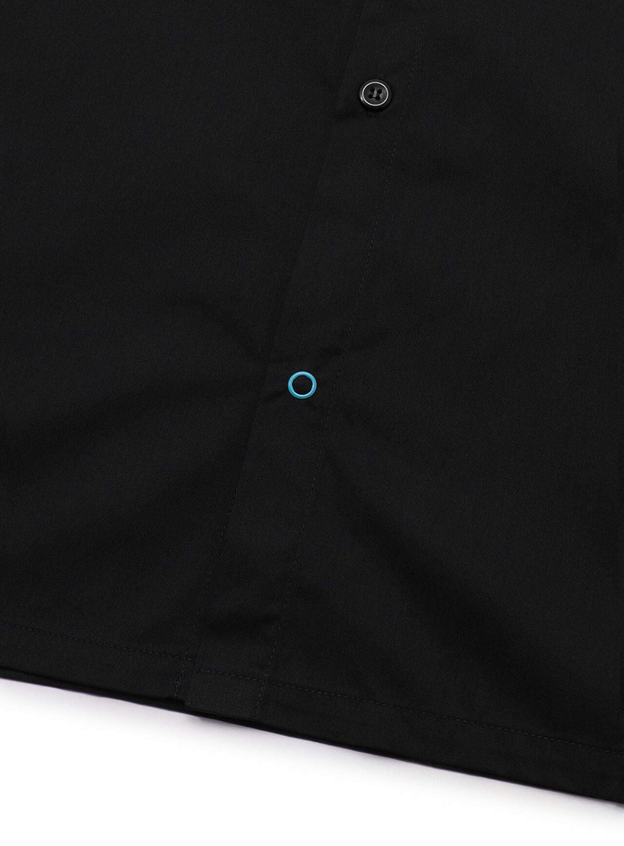 Short Sleeve Work Shirt Sushi Baseball Club,BLACK, large image number 3