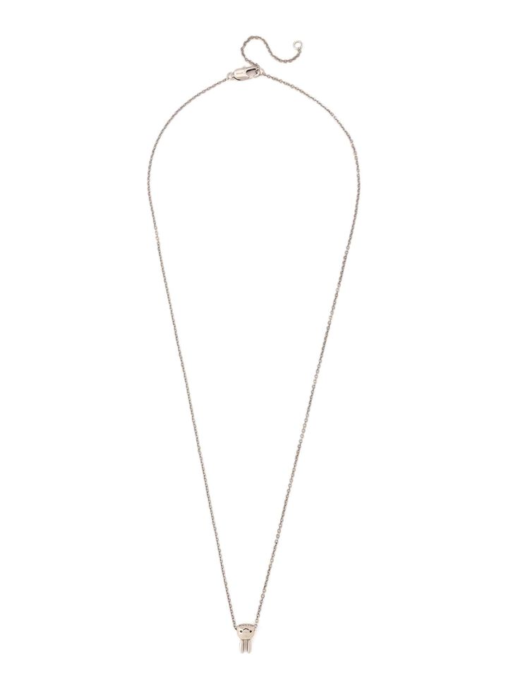 Three-dimensional upside-down rabbit necklace,, medium