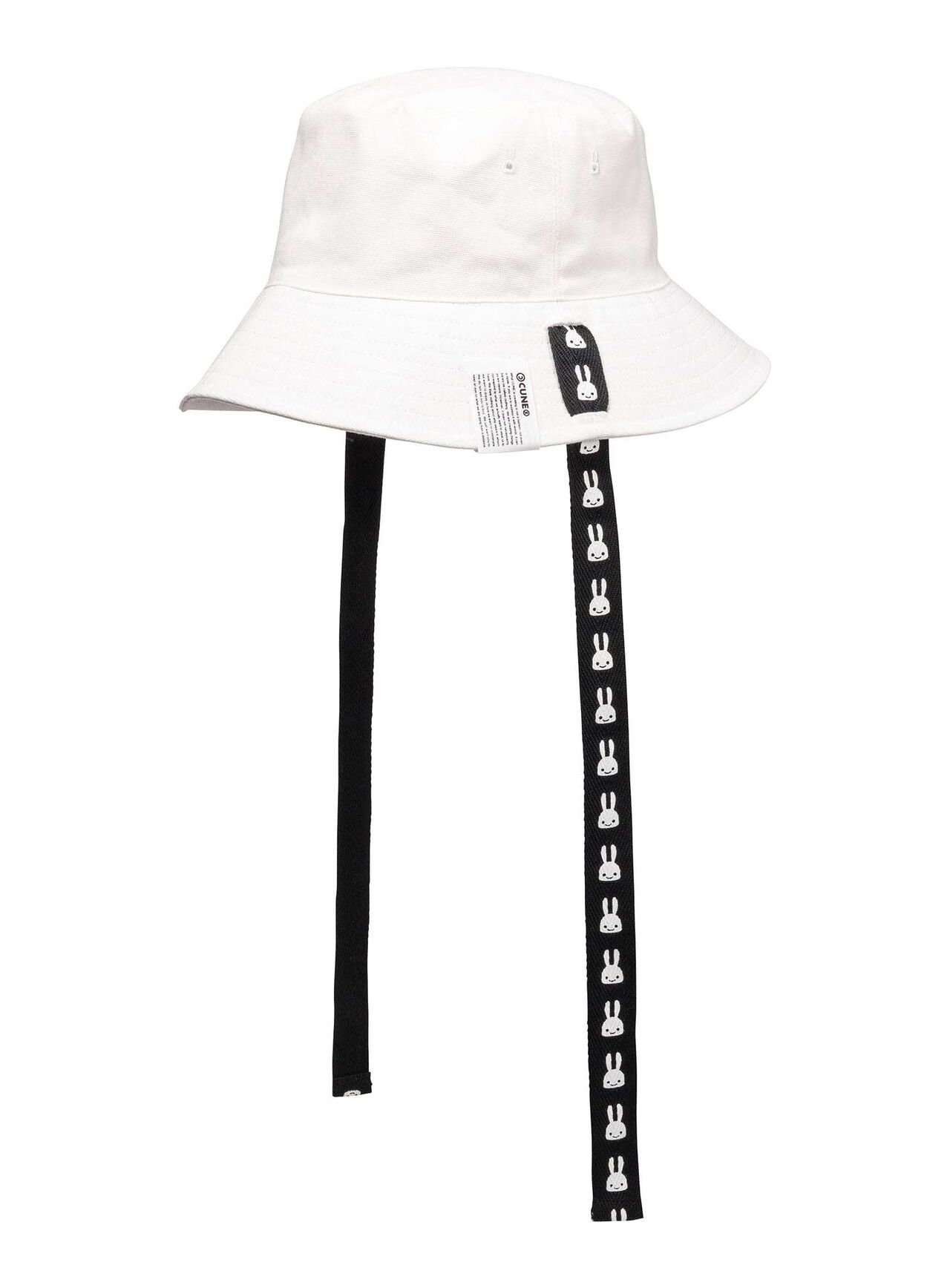 Bucket Hat with Tape Strap,WHITE, large image number 2